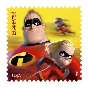 The Incredibles U.S. Postage Stamp