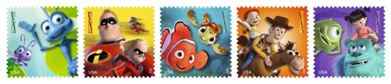 Disney Pixar Stamps