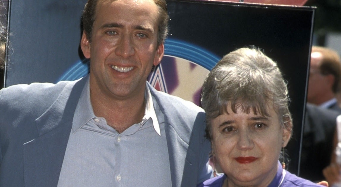 nicolas cage mother joy vogelsang getty images