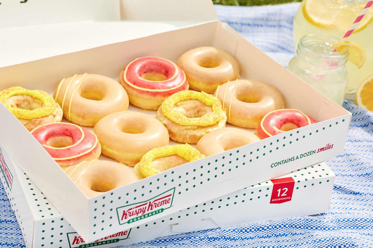 krispy-kreme-lemonade-glaze-collection-doughnuts