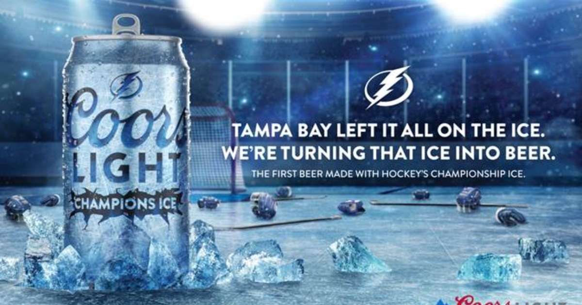 Coors light announces beer actual ice hockey championship