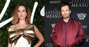 Sebastian Stan and Lily James Recreate Tommy Lee and Pamela Anderson’s Beach Wedding