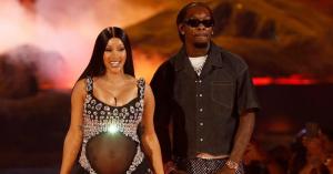 Pregnant Cardi B’s Daughter Kulture, 2, Kisses Mom’s Baby Bump