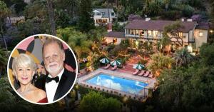 Tour Dame Helen Mirren’s $18.5M Hollywood Hills Home of 30 Years With Husband Taylor Hackford