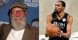 David Letterman Crashes Nets’ Media Day and Grills Kevin Durant With Silly Questions