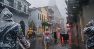 Hurricane Ida: Man Does Cartwheel Behind Weather Channel Reporter Struggling to Stand