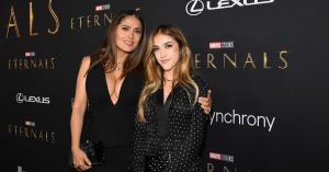 Salma Hayek Makes Rare Red Carpet Appearance With Daughter Valentina at ‘Eternals’ Premiere