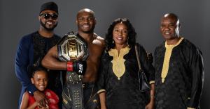 UFC Champion Kamaru Usman Surprises Parents With New Home on ‘Steve on Watch’ Exclusive Clip