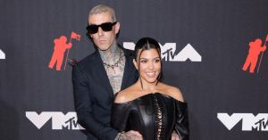 Kourtney Kardashian Goes Topless as She Celebrates Travis Barker Engagement