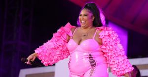 Lizzo Rules the Internet in Sheer Sparkling Dress She Wore to Cardi B’s Birthday Party