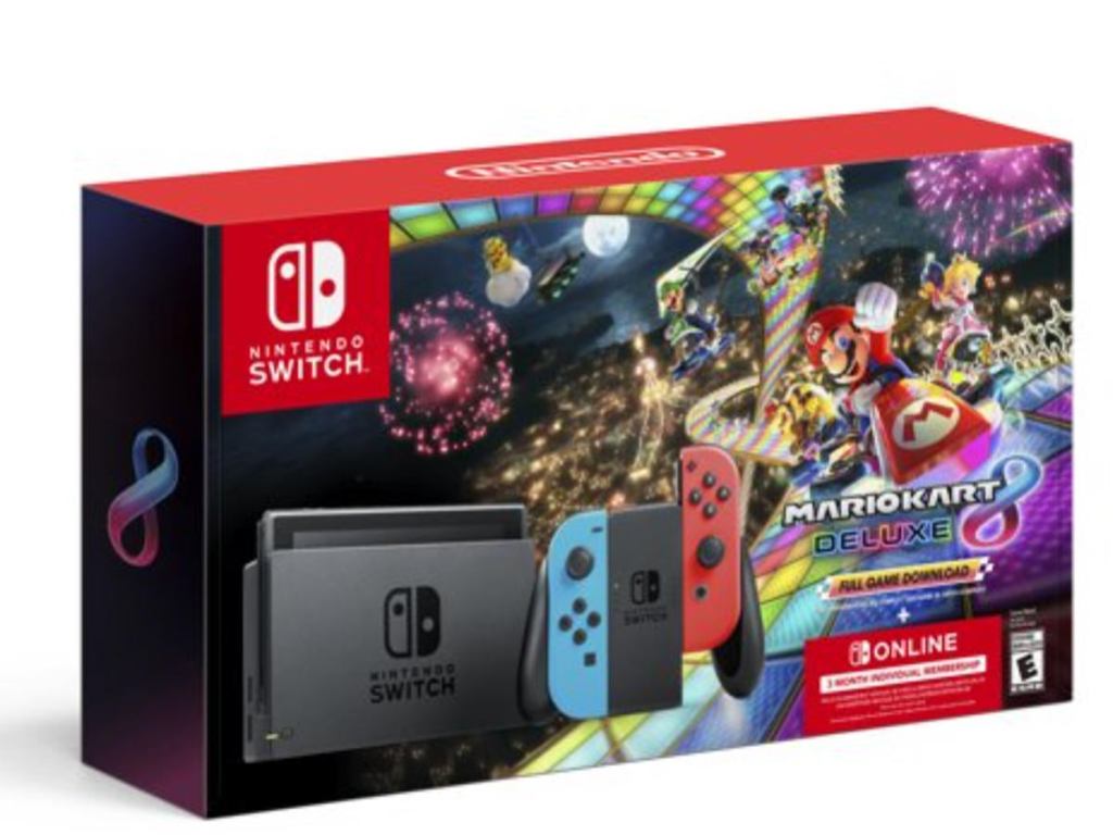 Nintendo Switch with Mario Kart 8 Deluxe