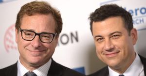 Jimmy Kimmel Holds Back Tears Remembering Longtime Friend Bob Saget in Late-Night Monologue