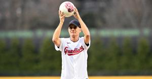 Tom Hanks’ Cleveland Guardians First Pitch Reunites Him With Wilson From ‘Cast Away’