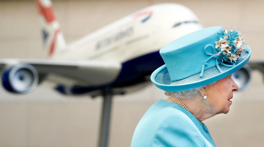 The Queen Visits The British Airways Headquarters To Mark Their Centenary