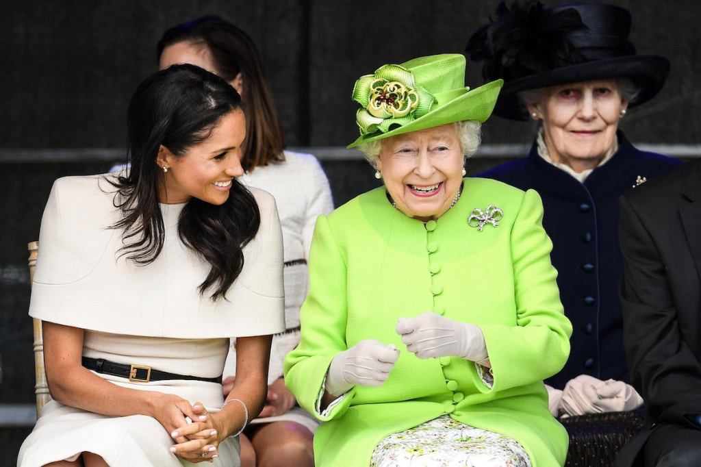 The Duchess Of Sussex Undertakes Her First Official Engagement With  Queen Elizabeth II