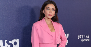 Sarah Hyland Is Almost Unrecognizable as Morticia Addams for Couple’s Halloween Costume