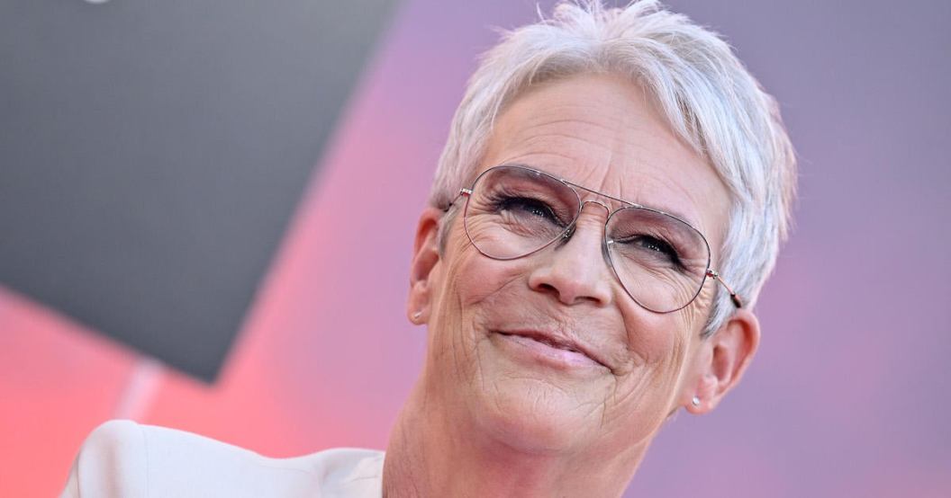Jamie Lee Curtis Hand And Footprint In Cement Ceremony At TCL Chinese Theatre