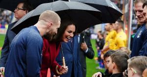 Kate Middleton Didn’t Let the Rain Stop Her From Doing Her Royal Duty — Photos