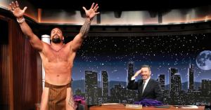 Jason Momoa Strips Down, Bares His Butt in Traditional Hawaiian Malo on ‘Jimmy Kimmel Live’