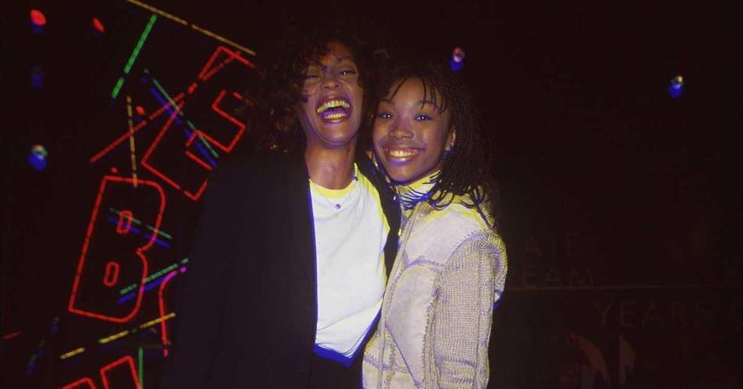 11/17/96 Los Angeles, Ca Shrine Auditorium. Whitney Houston and Brandy at Ebony Magazine's "Celebrat