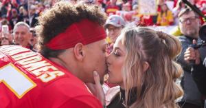 Patrick and Brittany Mahomes Share First Photo of Baby Bronze’s Face After Super Bowl