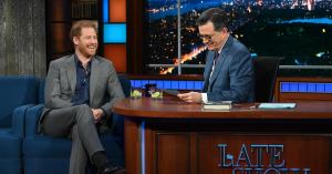 Prince Harry Answers Stephen Colbert’s Burning Questions in Surprise Late-Night Appearance