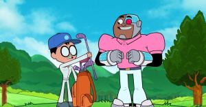 ‘Teen Titans Go!’: Robin and Cyborg Show off Golf Skills in Exclusive Clip