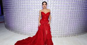 Salma Hayek Has a Wardrobe Malfunction While Dancing in Her Bathrobe on Instagram