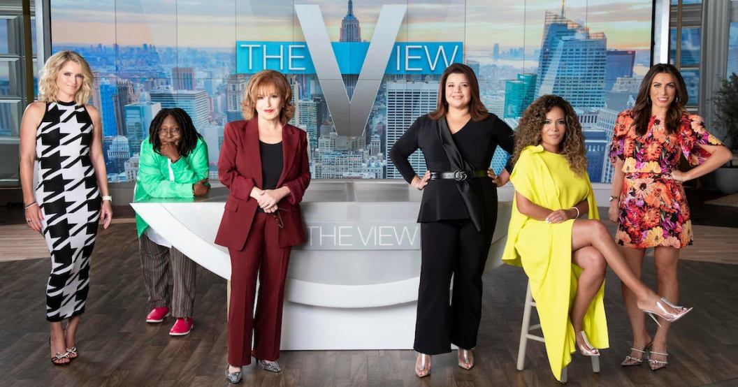 SARA HAINES, WHOOPI GOLDBERG, JOY BEHAR, ANA NAVARRO, SUNNY HOSTIN, ALYSSA FARAH GRIFFIN