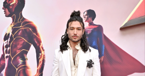 Ezra Miller Makes Rare Public Appearance at ‘The Flash’ Premiere