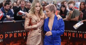 Florence Pugh Saves ‘Oppenheimer’ Co-Star Emily Blunt From Wardrobe Malfunction on Red Carpet