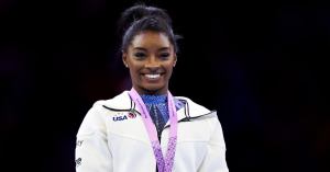 Simone Biles Gets ‘Emotional’ After Winning Sixth Gymnastics World Title