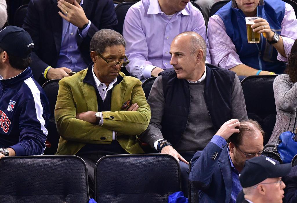 Celebrities Attend The Washington Capitals Vs New York Rangers Playoff Game