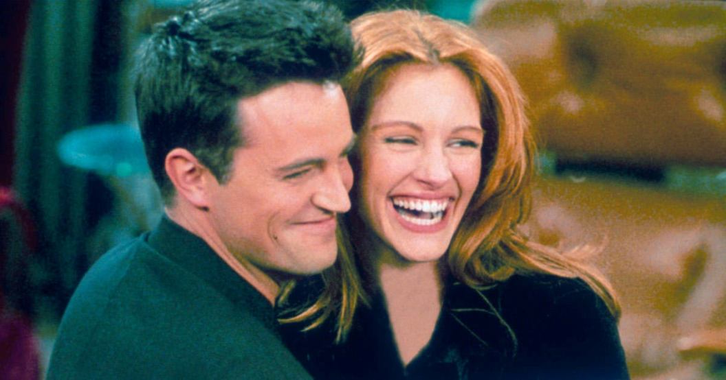 Actor Matthew Perry and actress Julia Roberts