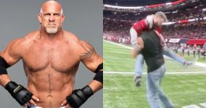 Watch: Goldberg Spears Tampa Bay Buccaneers ‘Fan’ on Field at Atlanta Falcons Game