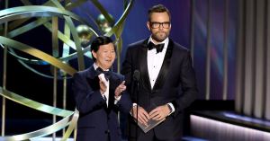 Emmys: Ken Jeong and Joel McHale Poke Fun at Jo Koy’s Golden Globes Monologue