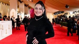 Vanessa Hudgens Is Pregnant, Reveals Baby Bump on Oscars Red Carpet