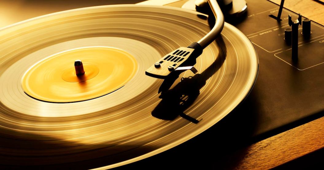 Record Spinning on Turn Table