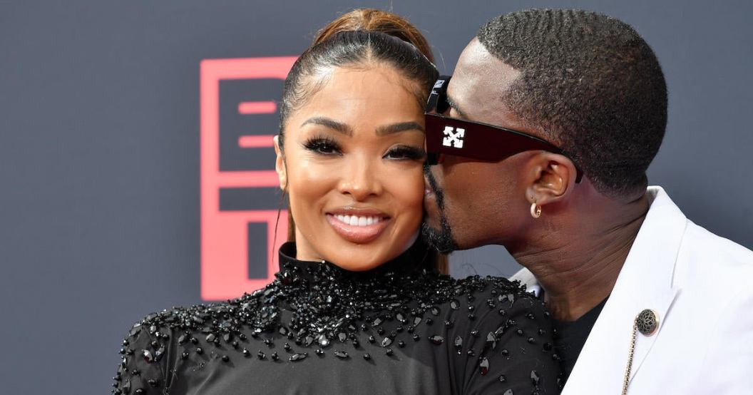 Ray J and Princess Love at the 2022 BET Awards