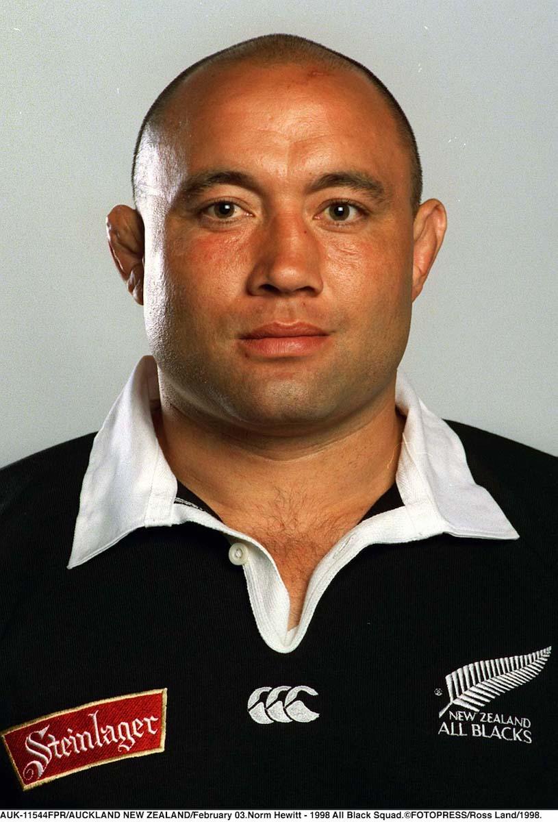 Norm Hewitt 1998 All Black Squad.