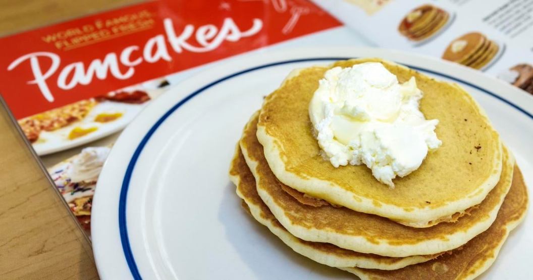 IHOP pancakes - Florida, Gainesville, IHOP, International House Pancakes, plate of pancakes