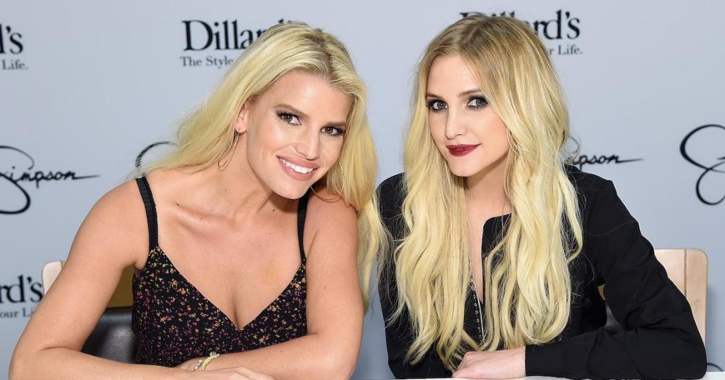 Jessica And Ashlee Simpson Visit Dillard's Perimeter Mall
