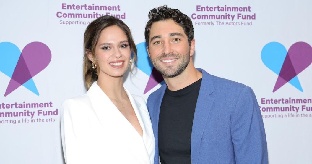 Joey Graziadei and Kelsey Anderson at the 2024 Entertainment Community Fund Gala