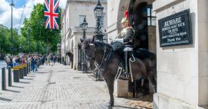 Horse in King Charles’ Guard Bites Tourist