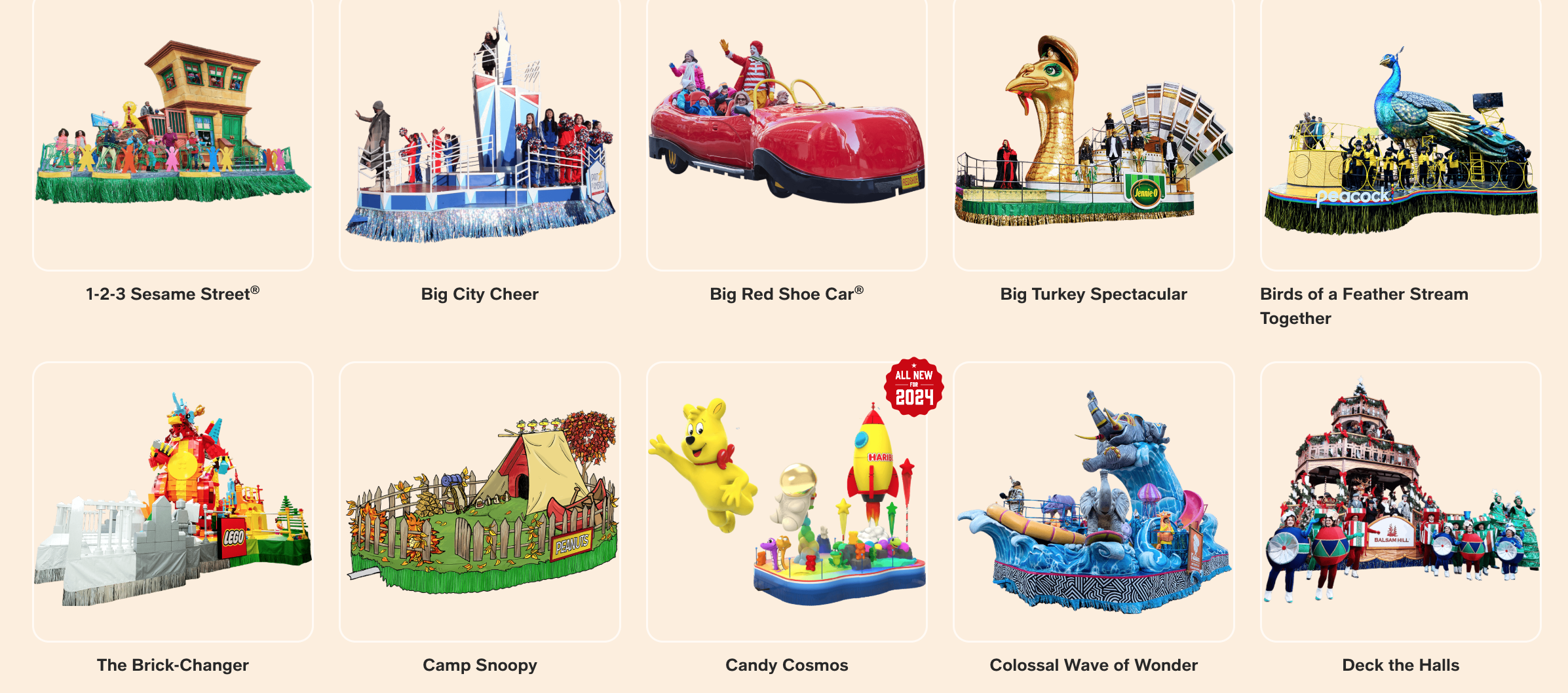 Macy’s Thanksgiving Day Parade Float Lineup Revealed for 2024