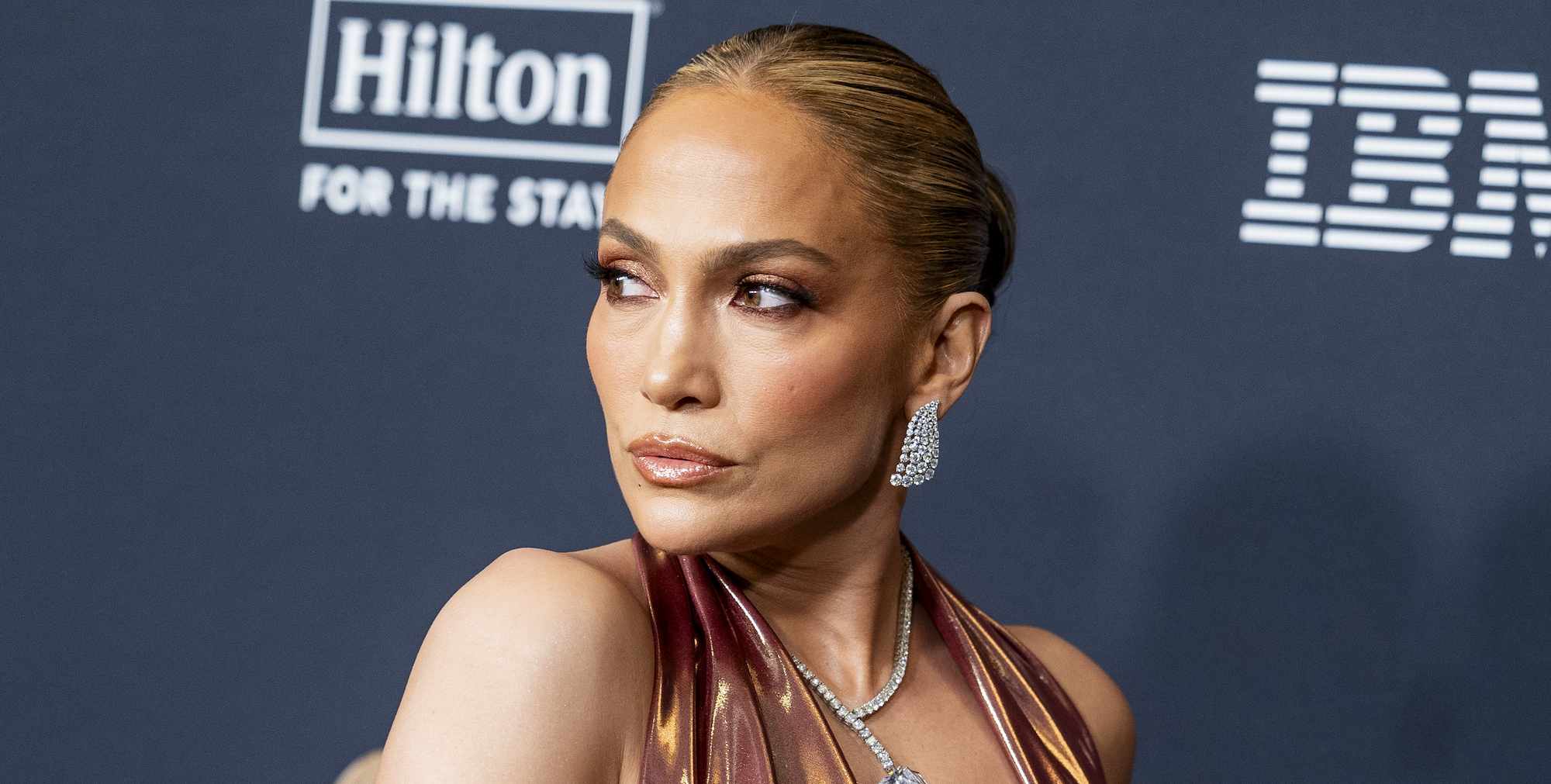 Jennifer Lopez Rocks Transparent Skirt at 2025 Grammys