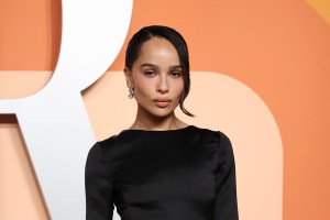 Zoe Kravitz Flashes Her Bare Butt in Sheer Dress at Oscars Party