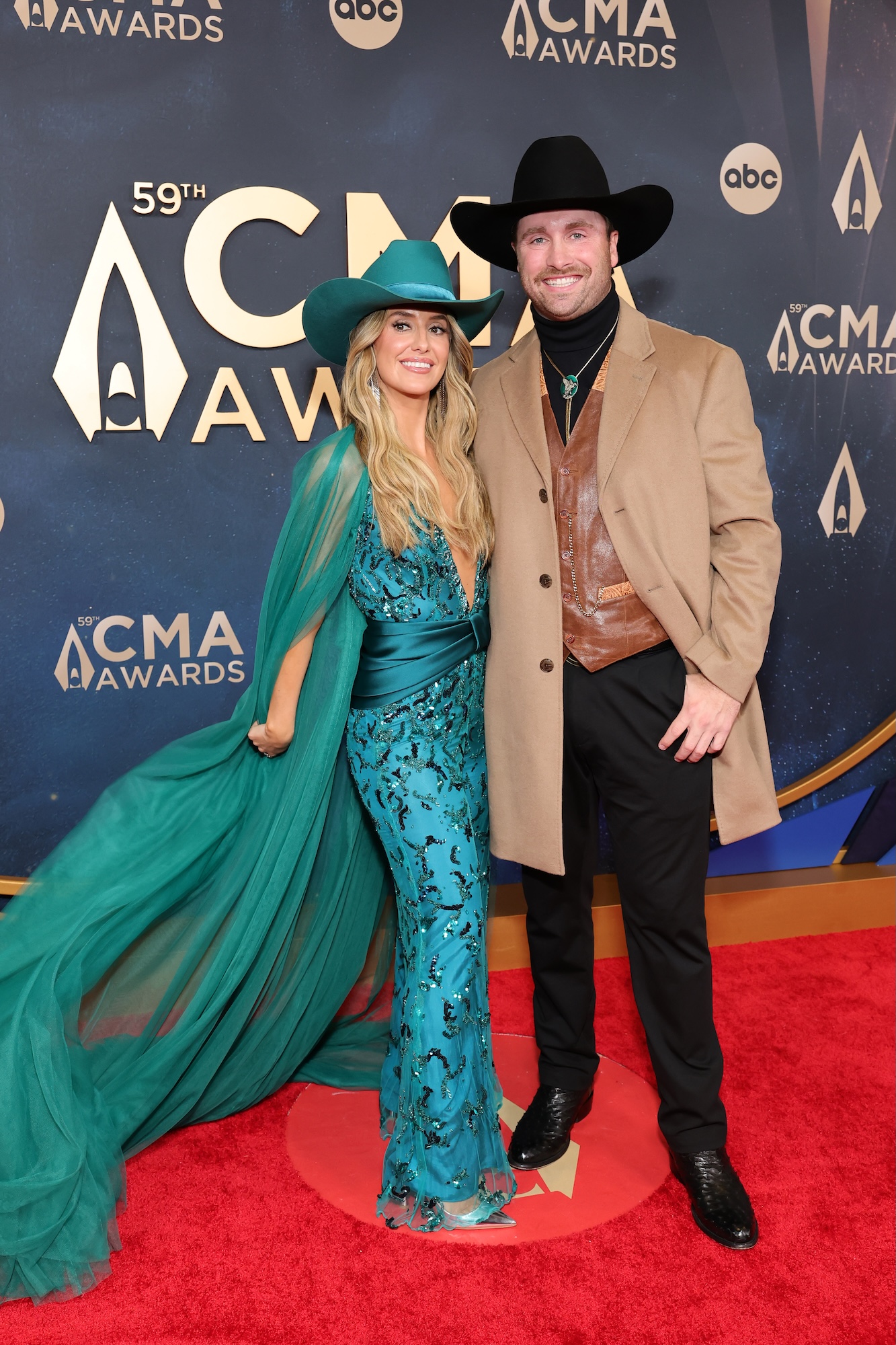 Lainey Wilson Hits CMA Awards Red Carpet With Fiancé — See the Photos