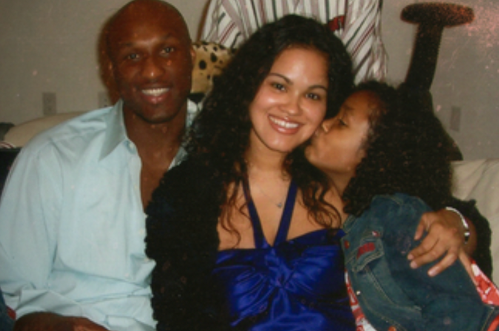 (L to R) Lamar Odom and Liza Morales 
