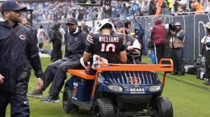 Caleb Williams Carted off Against Vikings, See the Latest Injury Update